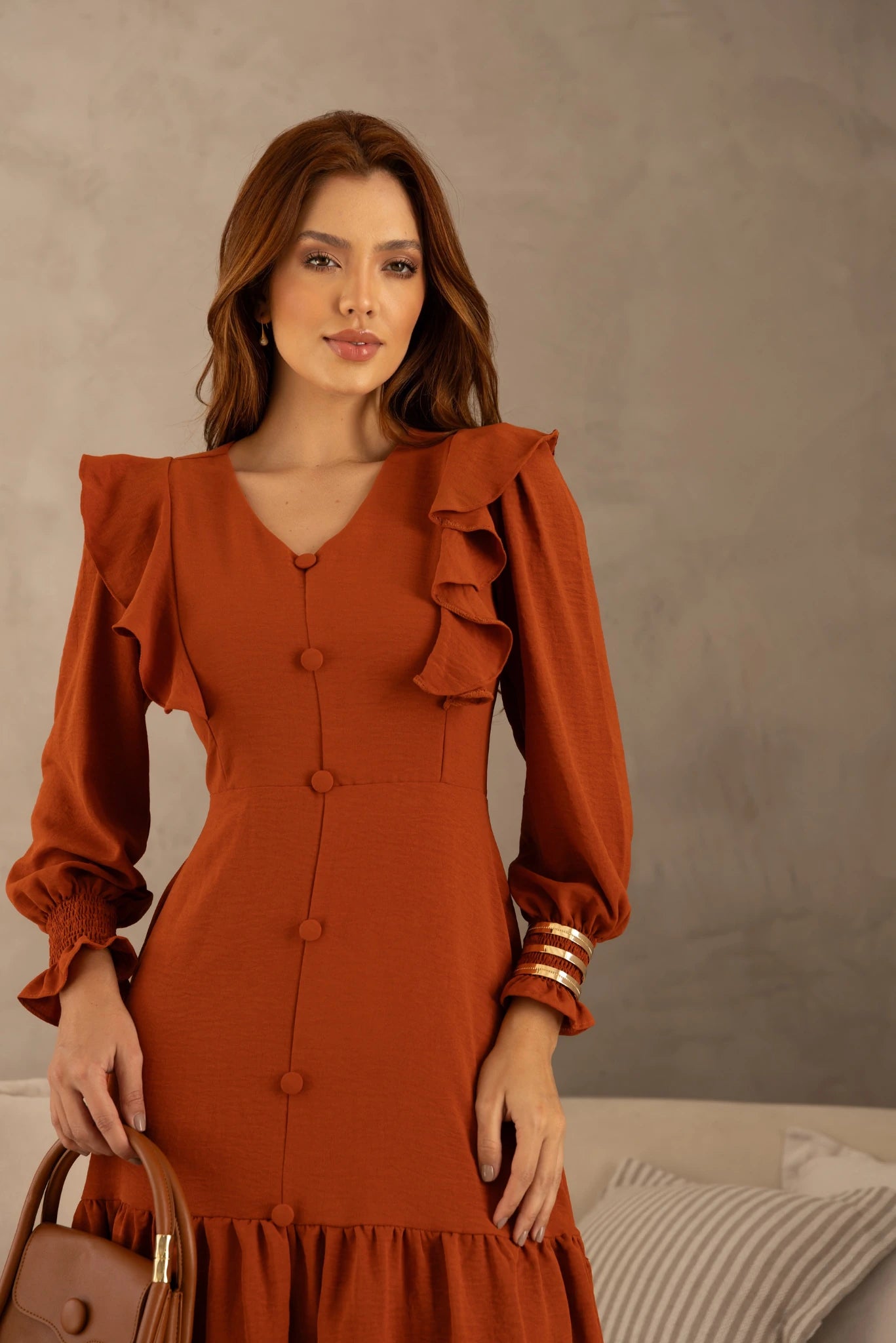 Vestido Babados Carla