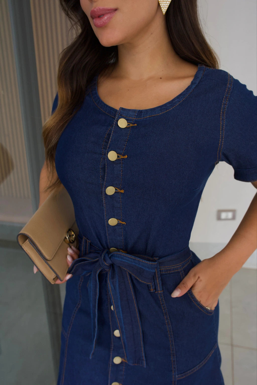 Vestido Jeans Assimétrico Ana