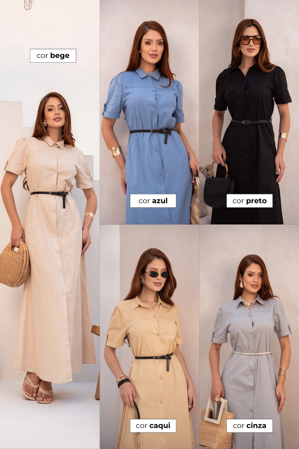 Vestido Chemise Kesia