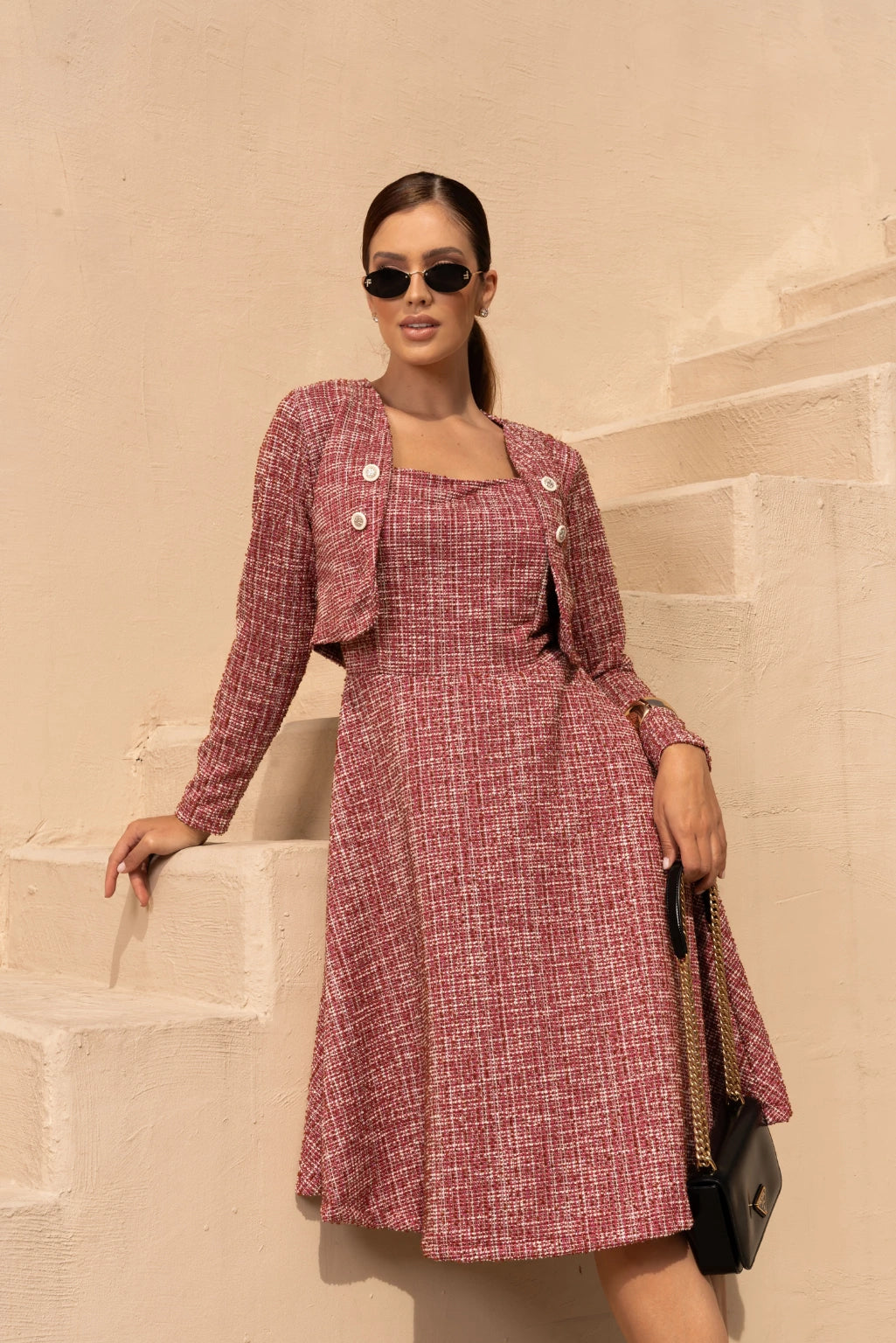 Vestido Tweed Marcia