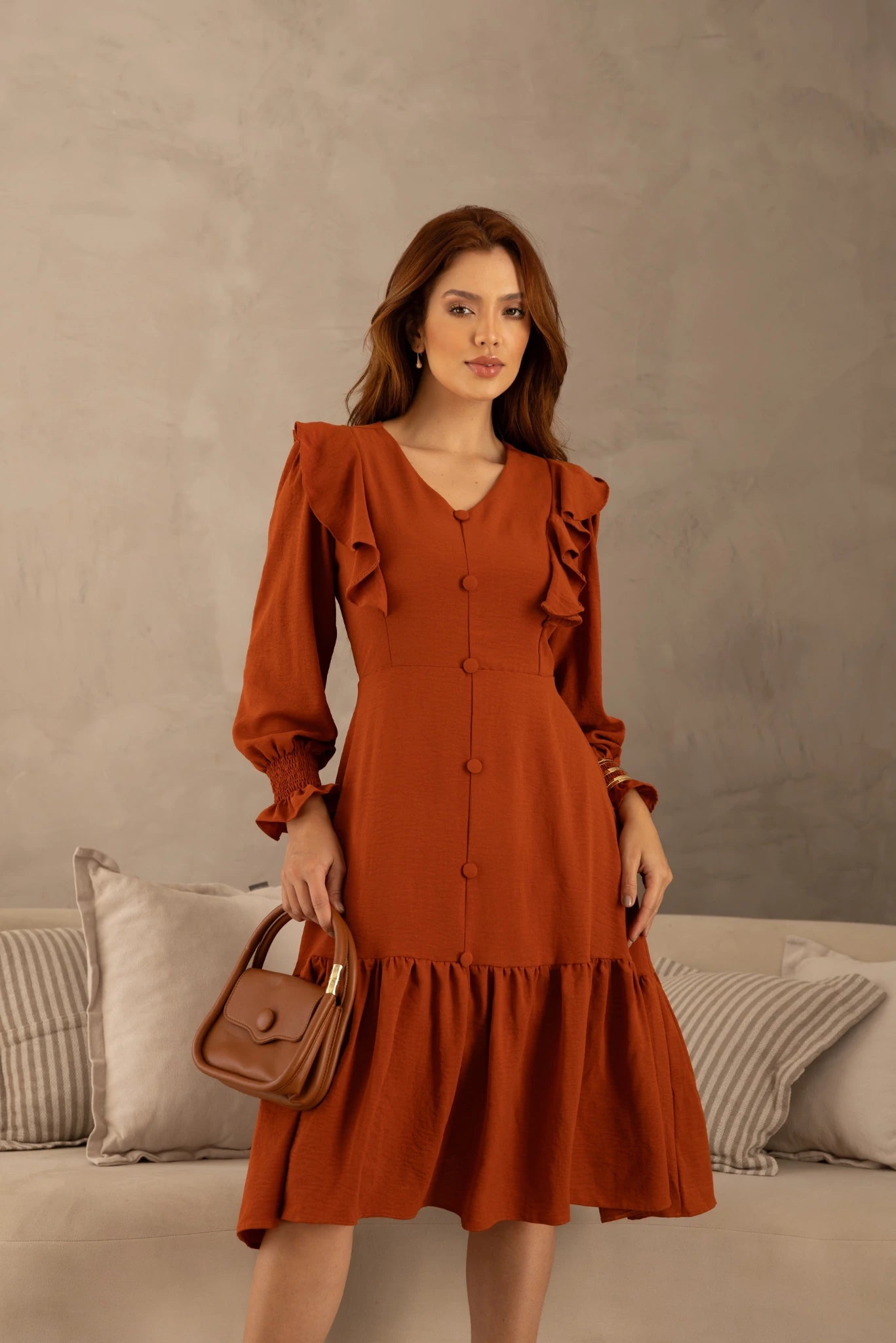 Vestido Babados Carla