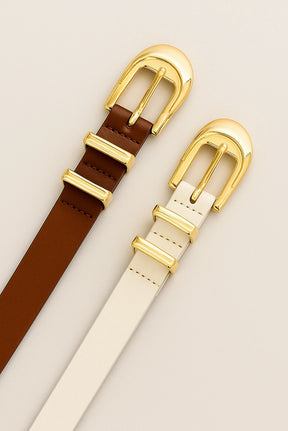 Cinto Deluxe Fivela Dourada