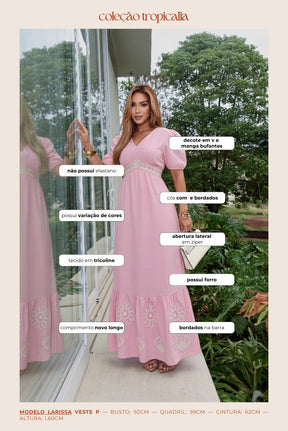 Vestido Bordado Fiorella