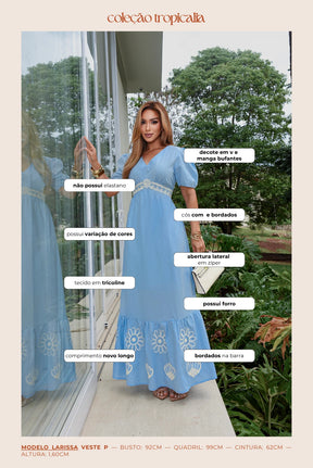 Vestido Bordado Fiorella