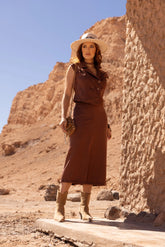 Conjunto Risca de Giz Marrom