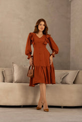 Vestido Babados Carla