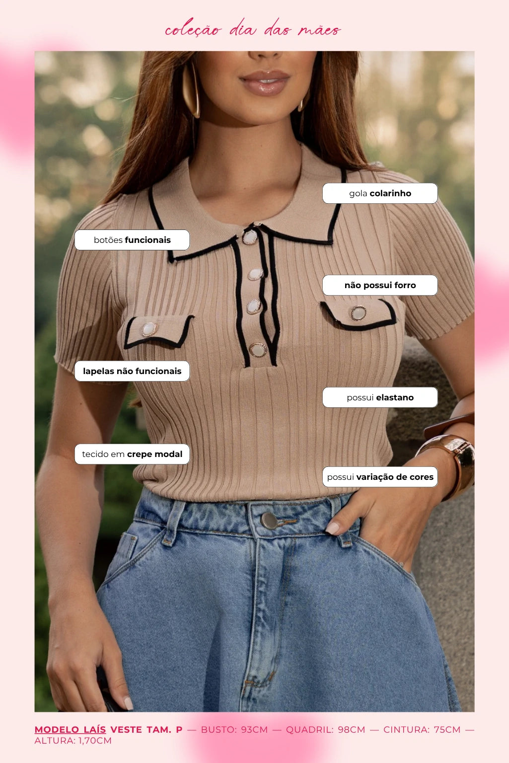 Blusa Tricot Bicolor