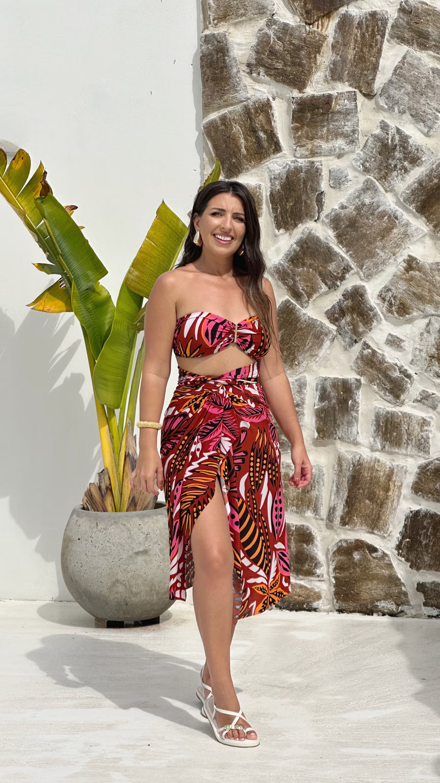 Conjunto Saída Eliora curta - Meu jardim