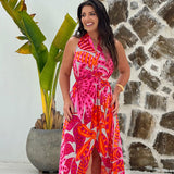 Conjunto Saída Eliora longa - Flora laranja